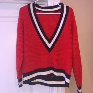 Zara Knitted Red Sweater